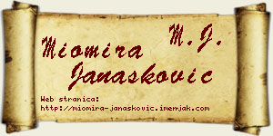 Miomira Janašković vizit kartica